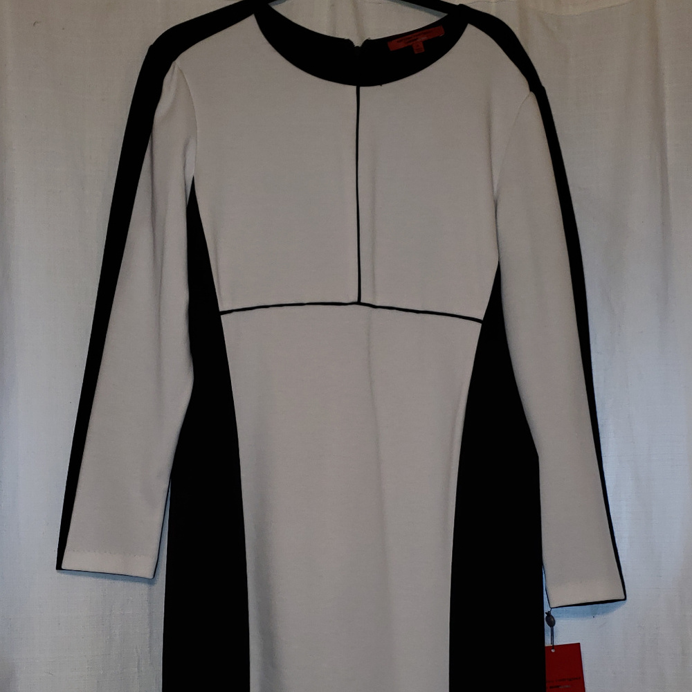 *NWT*  Narciso Rodriguez Black/White Sheath Dress